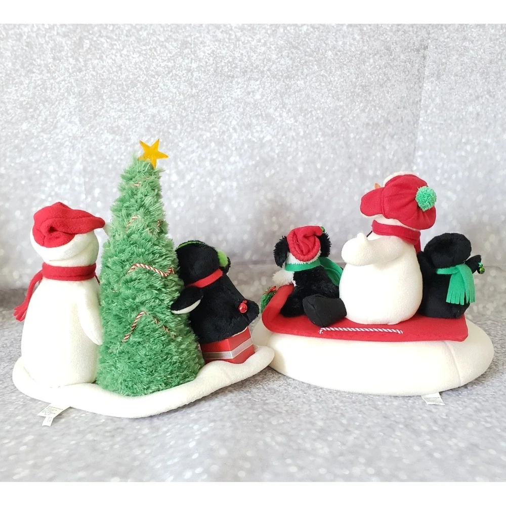 Hallmark Jingle Pals Musical Snowmen Lot of 2 Sledders Very Merry Trio